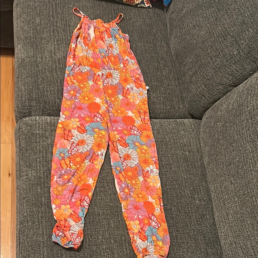 Floral Jumpsuit in Vibrant Colors by Posh Peanut